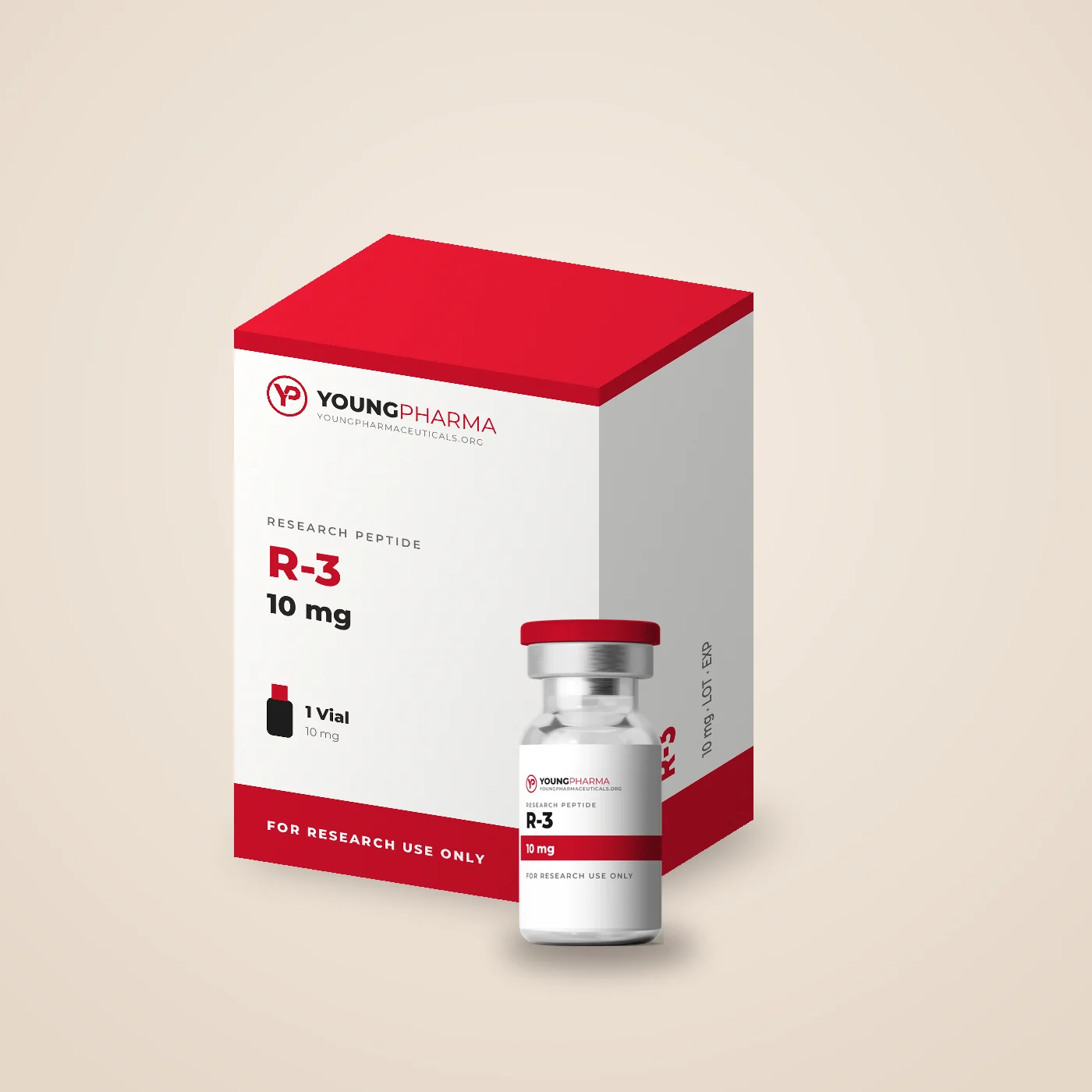 YoungPharma R-3 10 mg kutu ve flakon